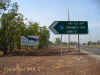 Arnhem Highway road signs