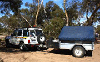 Darwin 4x4 hire with camping trailer hire
