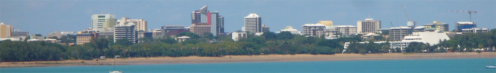 Darwin looking back to Skycity Resort and Skycity Casino on Mindil Beach Darwin